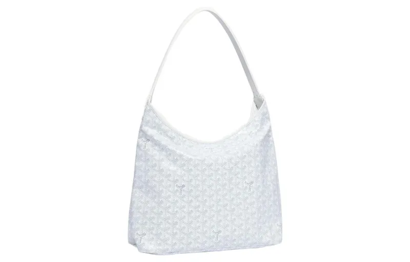 GOYARD Bohème Hobo Canvas With Leather Shoulder Bag Combo Bag Shoulder Bag Women's White