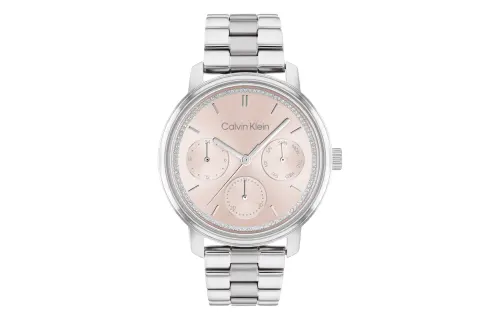 CALVIN KLEIN Wrist Watches Quartz Movement Steel Strap 38mm Pink Watch Dial Women's Watch 30m Water Resistant