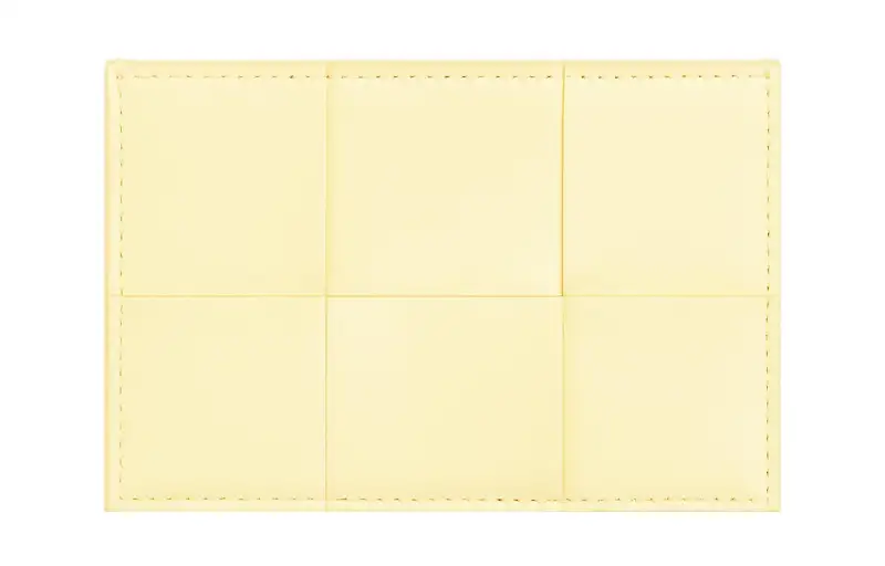 Bottega Veneta Lambskin Card Holder Women's Light Yellow