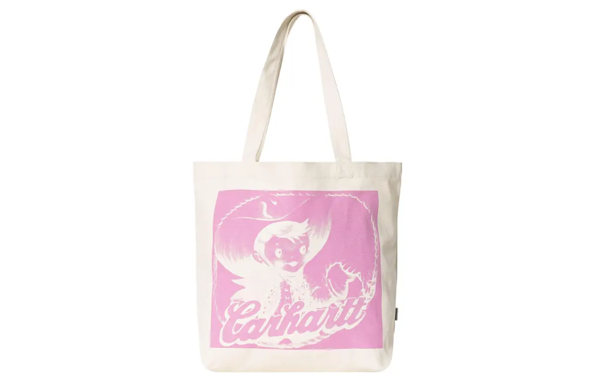 Carhartt WIP Cotton And Canvas Bag, Tote Bag, Shopping Bag, Shoulder Bag, Handbag Unisex White
