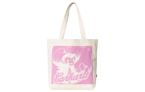 Carhartt WIP Cotton And Canvas Bag, Tote Bag, Shopping Bag, Shoulder Bag, Handbag Unisex White