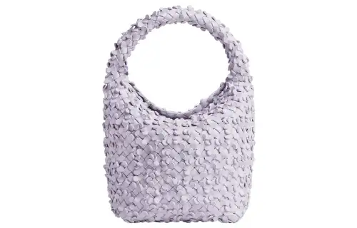 Bottega Veneta Cabat Lambskin Bucket Bag Handbag Small Women's Light Purple