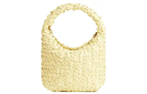 Bottega Veneta Cabat Lambskin Bucket Bag Handbag Small Women's Chamomile