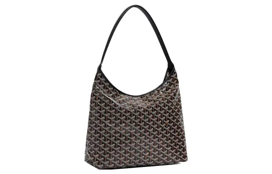 GOYARD Bohème Hobo Y-образная сумка с кожаной ручкой и пресбиопией с принтом подмышками и холщовой и воловьей кожей, женская сумка на плечо для тещи, черная