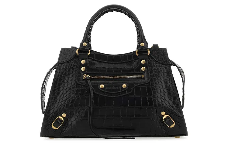 Balenciaga Calfskin Shoulder Bag, Crossbody Bag, Handbag Women's Black