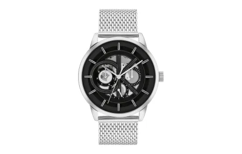 CALVIN KLEIN Brave Heart Collection Wrist Watches Quartz Movement Steel Strap 43mm Black Dial Men's Watches