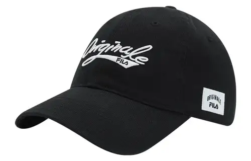 FILA Cotton Baseball Caps Unisex Black/Dark Blue/White/Pink/Red