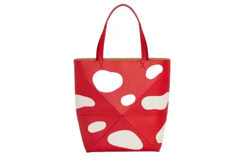 LOEWE Cow Leather Handbag Large Women's Dark Red