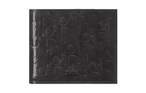 DIOR Gravity, Cow Leather Wallet Regular Men's Black
