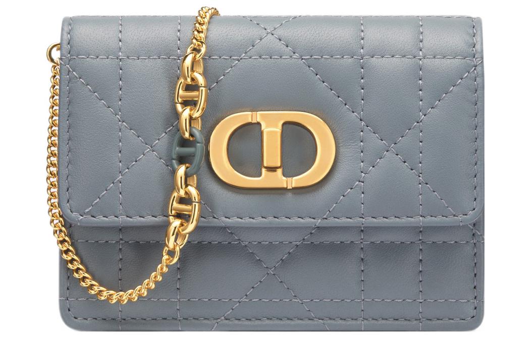 DIOR Miss Caro Sheepskin Crossbody Bag, Shoulder Bag Women's Powder Blue