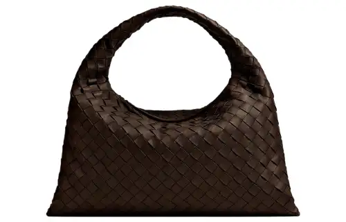 Bottega Veneta Cow Leather Handbag, Shoulder Bag Small Women's Chocolate Brown