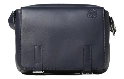 LOEWE Calfskin Crossbody Bag, Shoulder Bag Men's Dark Blue