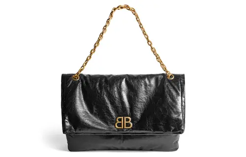 Balenciaga Arena Calfskin Chain Bag, Handbag, Shoulder Bag Women's Black