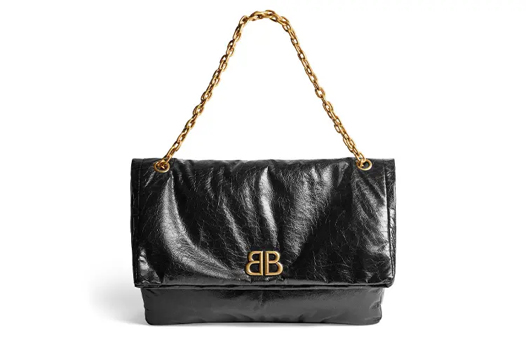 Balenciaga Arena Calfskin Chain Bag, Handbag, Shoulder Bag Women's Black