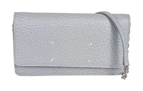 Maison Margiela Calfskin Shoulder Bag, Crossbody Bag, Wallet Women's Light Blue