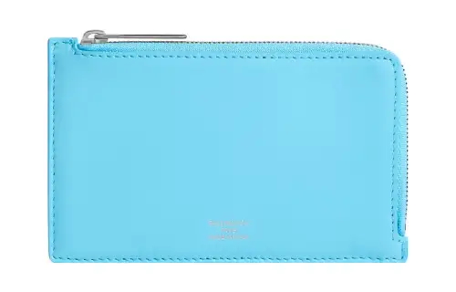 Balenciaga Smooth Calfskin Wallet, Coin Purse, Card Holder Women's Blue
