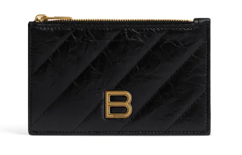 Balenciaga Crush Long Coin And Card Holder