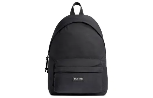 Balenciaga Explorer Nylon Canvas Backpack Regular Men's Black