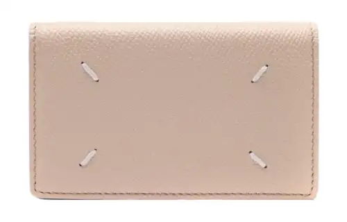 Maison Margiela Cow Leather Card Holder Women's Beige