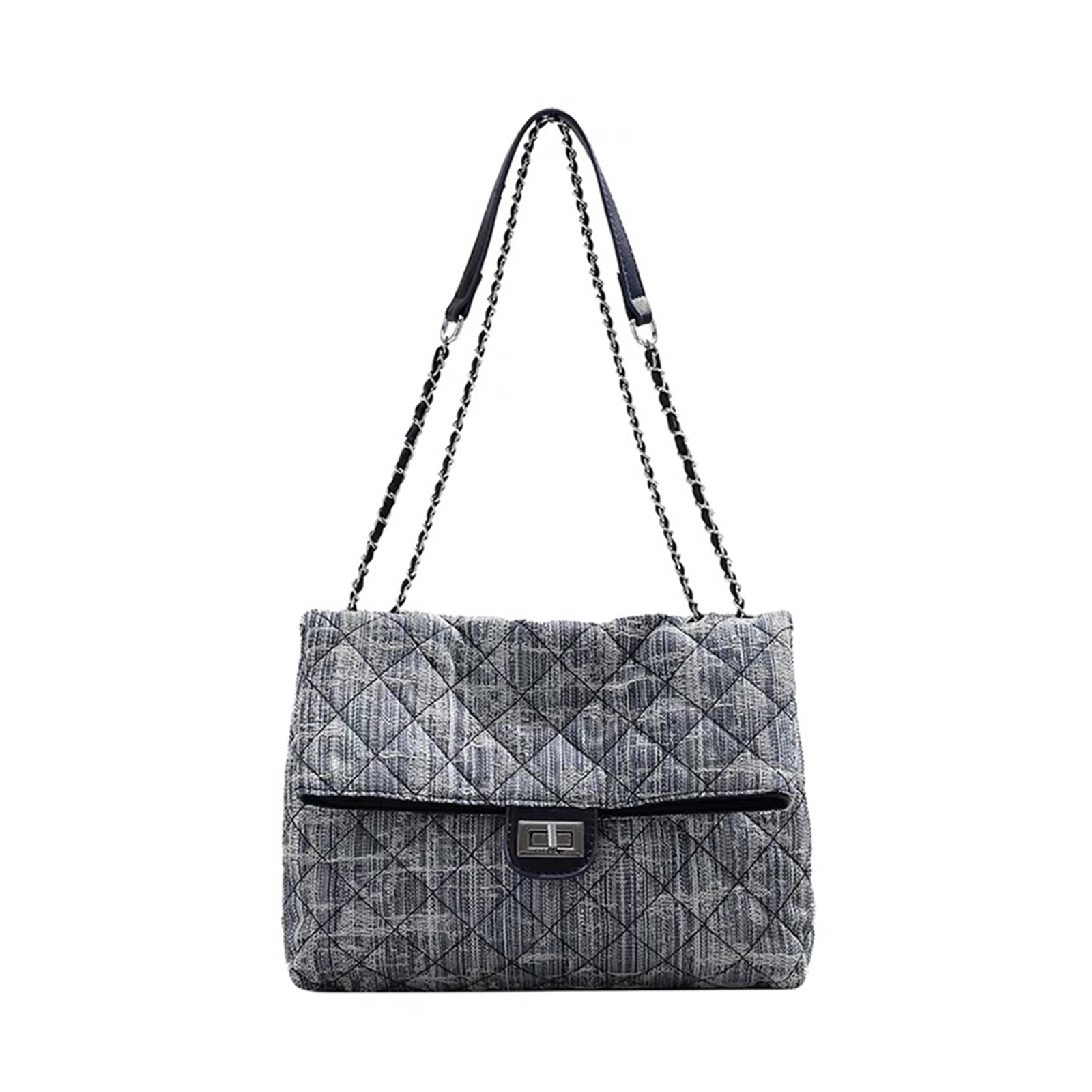 UNITE STAR Denim Small Square Bag Shoulder Bag, Crossbody Bag Medium Women's Denim Blue
