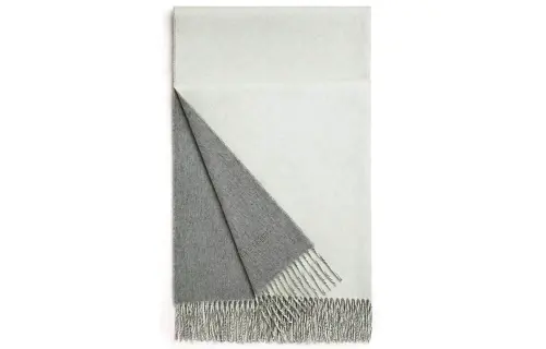 HERMES Knit Scarves Women's Gray