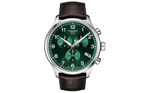 TISSOT Soko Collection Quartz Movement Waterproof Unisex Watch 45mm Green Dial Stainless Steel Case