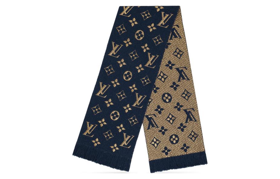 Женский шарф Louis Vuitton M70815 (синий) — фото 3