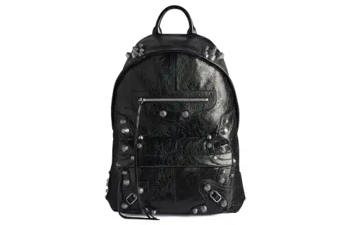 Balenciaga Arena Lambskin Backpack Men's Black