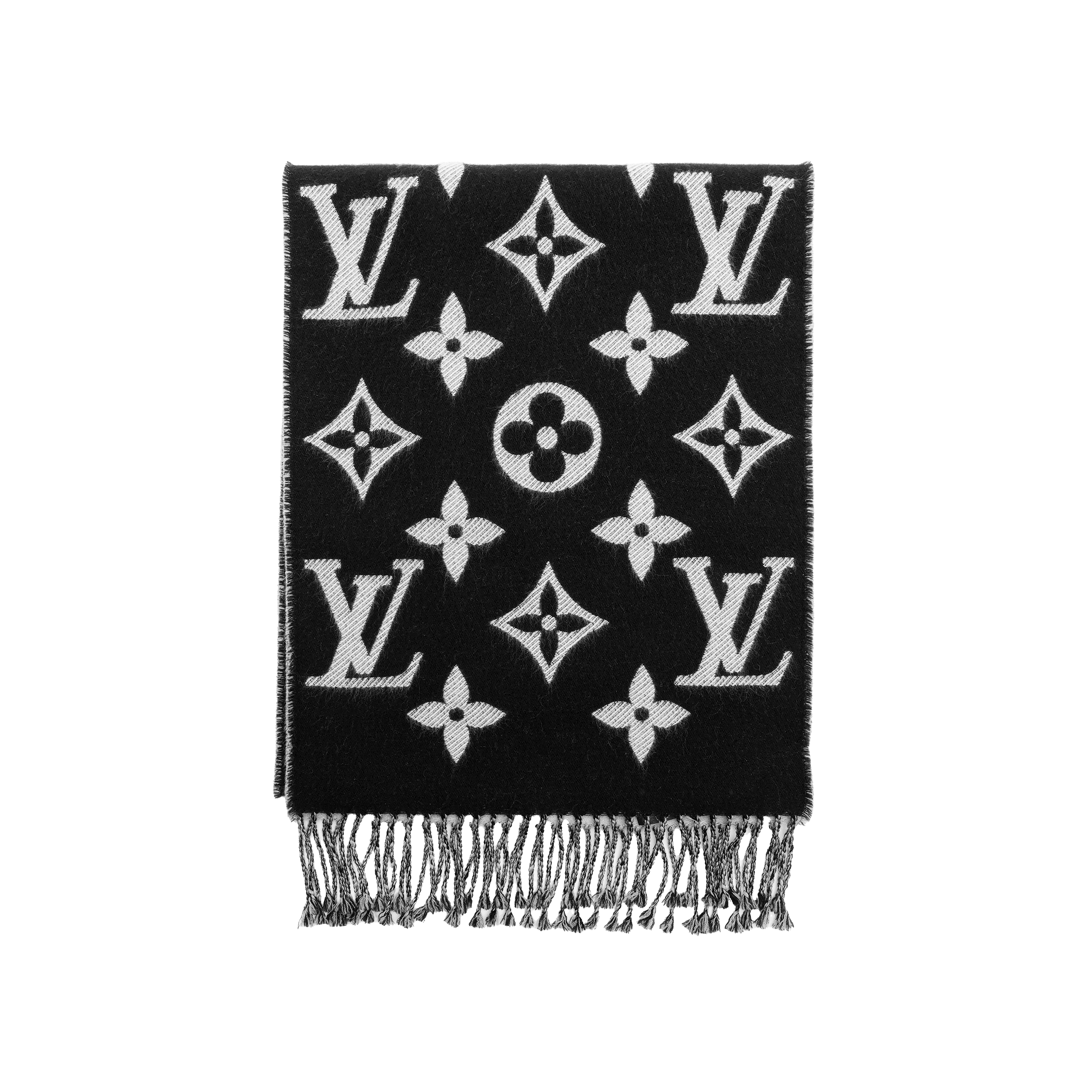 Женский шарф Louis Vuitton (черный)