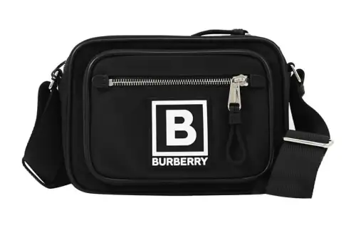 Burberry Polyamide Messenger Bag, Crossbody Bag, Shoulder Bag Men's Black