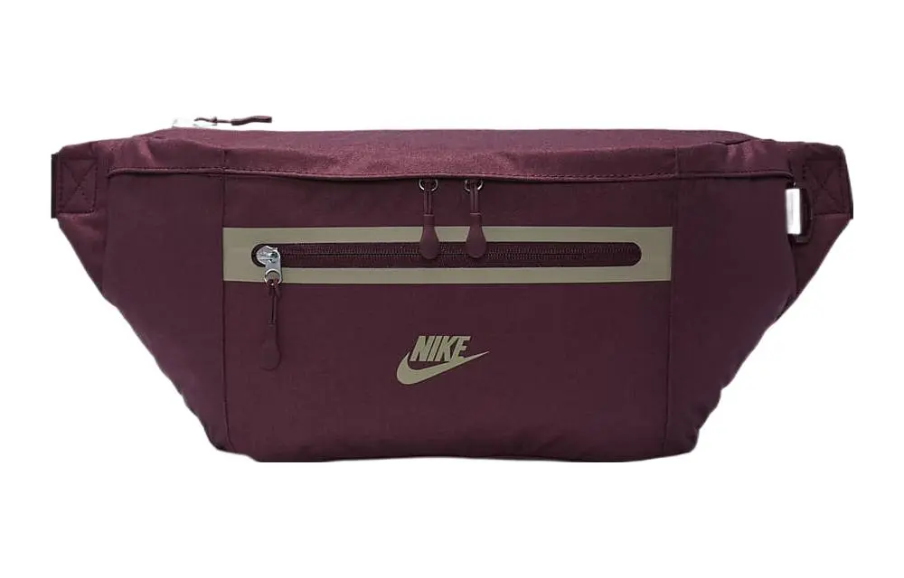 Nike Elemental Fabric One Shoulder Crossbody Fanny Pack Regular Unisex Night Umber Red/Khaki