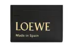 LOEWE Nappa Cow Leather Card Holder Women's Black