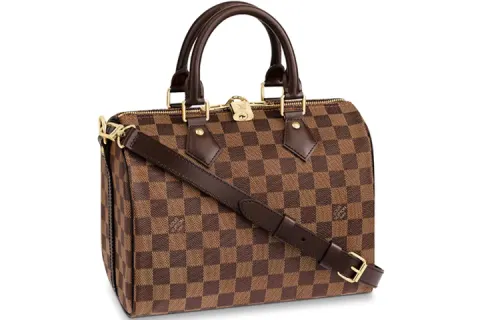 LOUIS VUITTON Speedy Coated Canvas One Shoulder Handbag Women's Tan