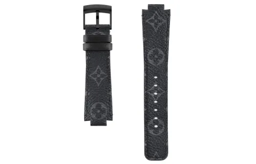 Lv Tambour Monogram Eclipse Canvas Strap