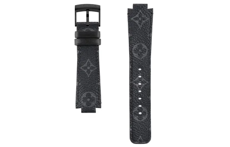 Lv Tambour Monogram Eclipse Canvas Strap