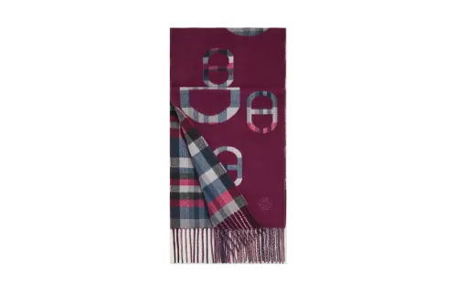HERMES Cashmere Knit Scarves Men's Multicolor