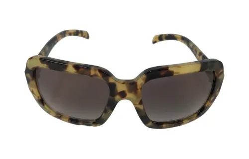 PRADA Irregular Shape Sunglasses Unisex Brown