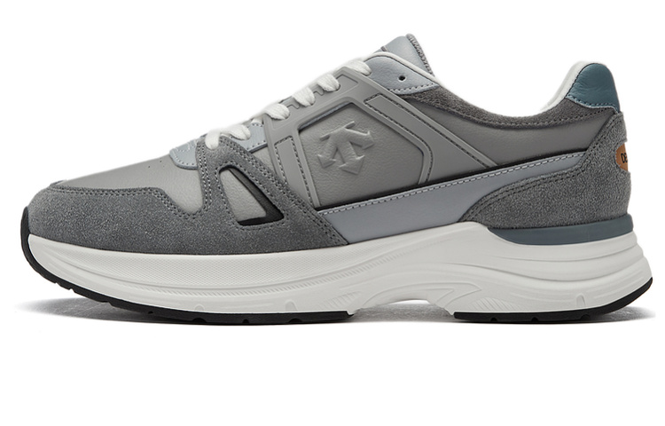 DESCENTE DUALIS series urban commuting PREMIUM MODERN CR shock-absorbing low-top lifestyle casual shoes for men and women gray