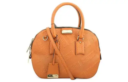 Burberry Cow Leather Portable Crossbody Bag, Shoulder Bag Regular Women's Orange