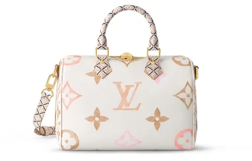 LOUIS VUITTON Speedy Bandouliere 25 Beige