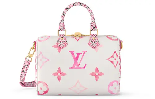LOUIS VUITTON Speedy Bandouliere 25 Pink