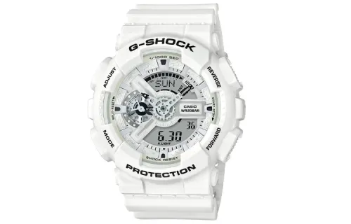 CASIO Unisex 55mm White Watch GA110MW7ADR