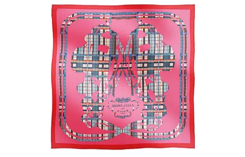 HERMES Brides De Gala Scarves Women's Pink