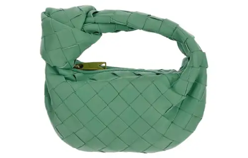 Bottega Veneta Jodie Sheepskin Handbag Mini Women's Green