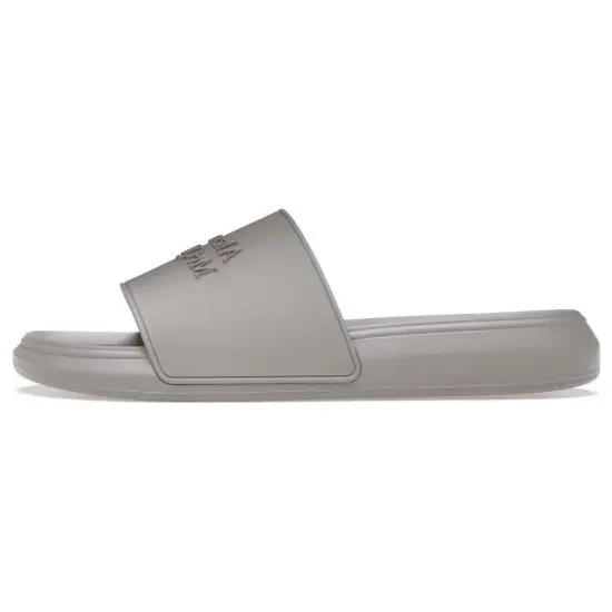 Alexander McQueen Logo Slides Grey Stone