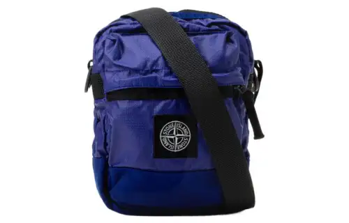 STONE ISLAND Cotton Fanny Pack Men's Blue