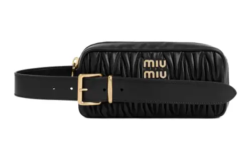 MIU MIU Lambskin Clutch Women's Black