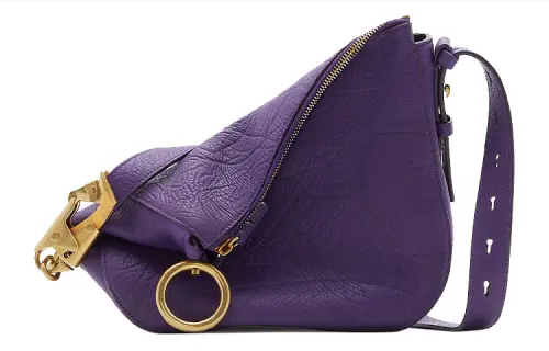 Burberry Calfskin Handbag, Shoulder Bag Women's Ribbon Purple