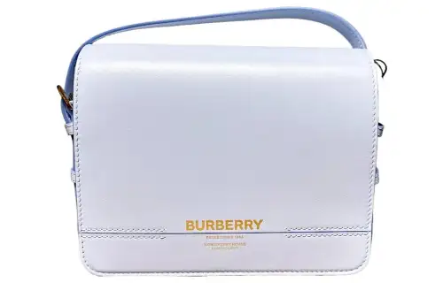 Burberry Leather Crossbody Bag, Shoulder Bag Women's Blue