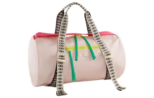 PUMA LEMLEM Collaboration Nylon Portable One Shoulder Crossbody Gym Bag Medium Women's Frost Pink